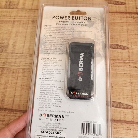 Doberman Security A Jogger’s Personal Alarm and Watchdog Hit Power Button - Picture 2 of 4